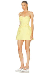Rosario Petal Bustier Mini Dress