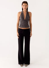 Aylssa Halter Top - Ash