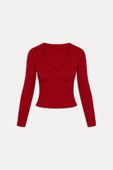 Kit V Neck Knit Sweater - Heartstrings