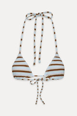 Nick Triangle Striped Bikini Top - Verona Stripe