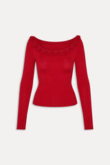 Rose Boat Neck Shirt - Heartstrings