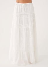 Yours To Keep Maxi Skirt - White