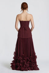 Megan | Elegant Evening Gown Maxi Dress