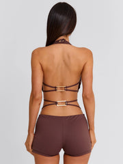 Paislei Playsuit Brown