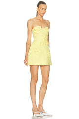 Rosario Petal Bustier Mini Dress