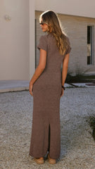 Valise Maxi Dress - Brown Marle