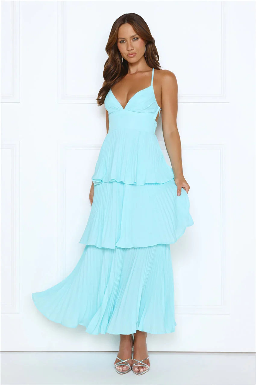 Fashionably Ever After Maxi Dress Aqua