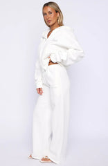 The Bride Wide Leg Sweatpants White