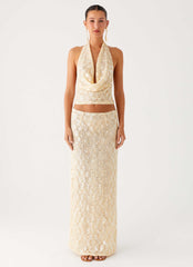 Bling It On Cowl Top - Ivory
