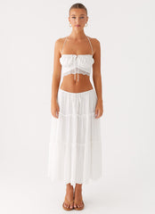 Evi Halterneck Top - Ivory