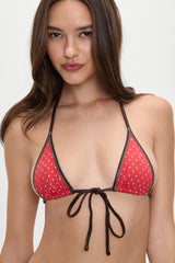 x BELLA HADID Paradise Halter Bikini Top - Lovebug