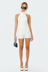 Annie Ribbed Open-Back Jumpsuit